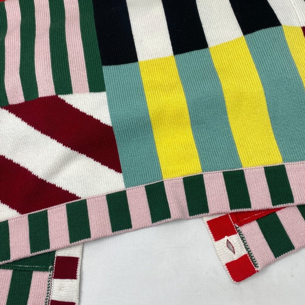 Alice + Olivia Bradford Sorbet Stripe Wool Maxi Cardigan Small - Picture 12 of 12